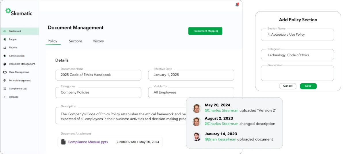 Skematic Compliance Document Management